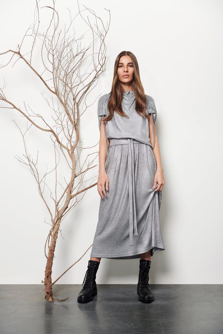 Asymmetrical jersey dress