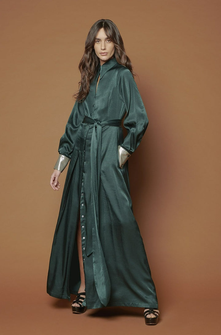 Long shirt dress.